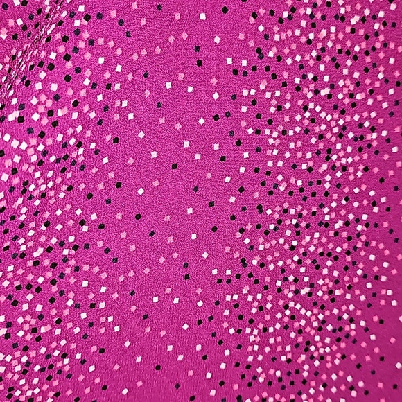 EVRI Plus Size 1X Purple/Pink Confetti Sash Neck Tie Blouse NWOT - Picture 7 of 16